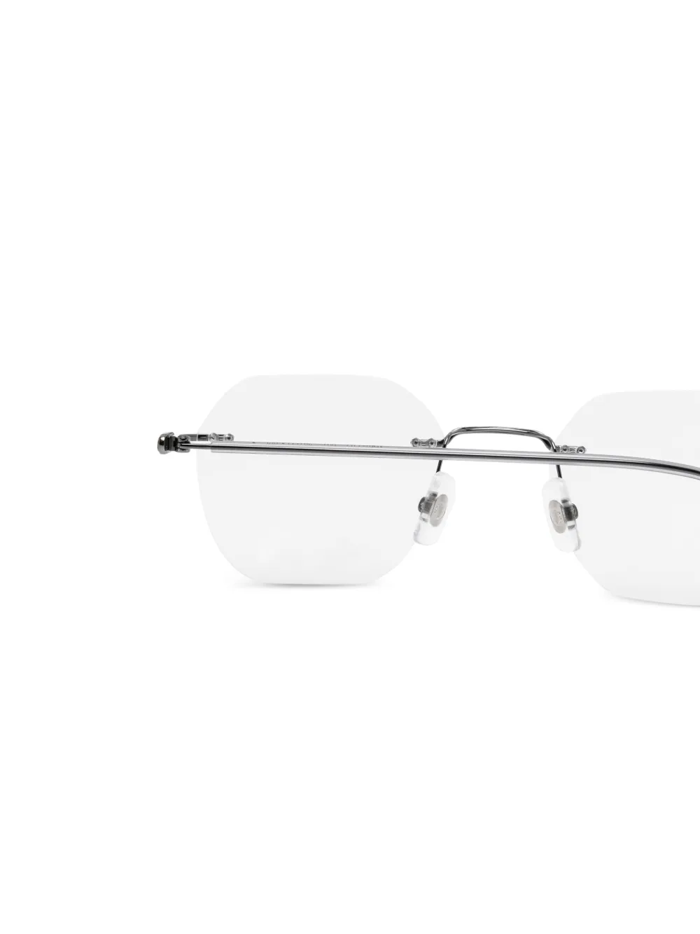 Montblanc Bril met geometrisch montuur Grijs