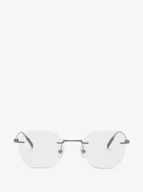 Montblanc lentes geométricos sin armazón