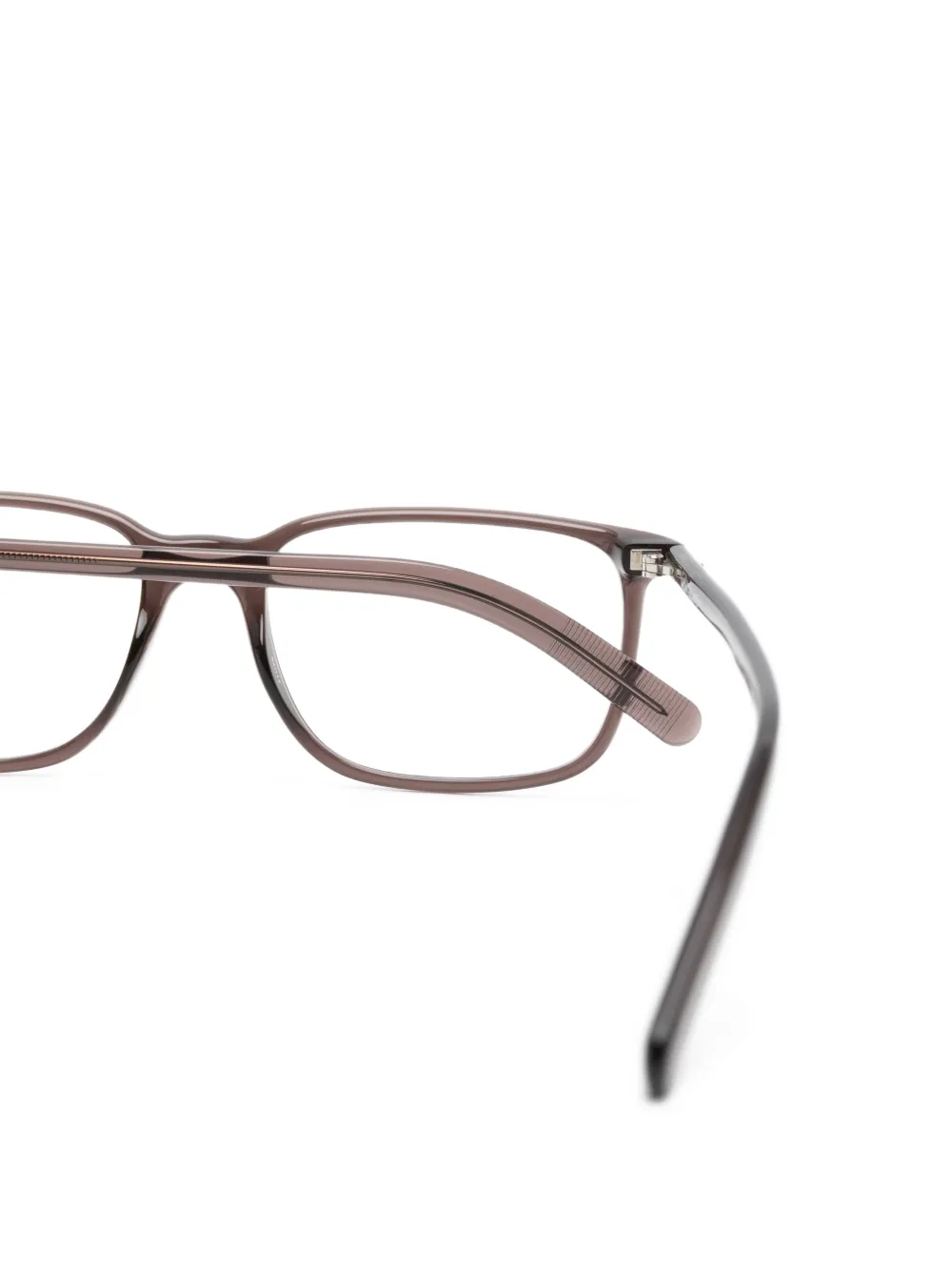 Montblanc Bril met rechthoekig montuur Bruin