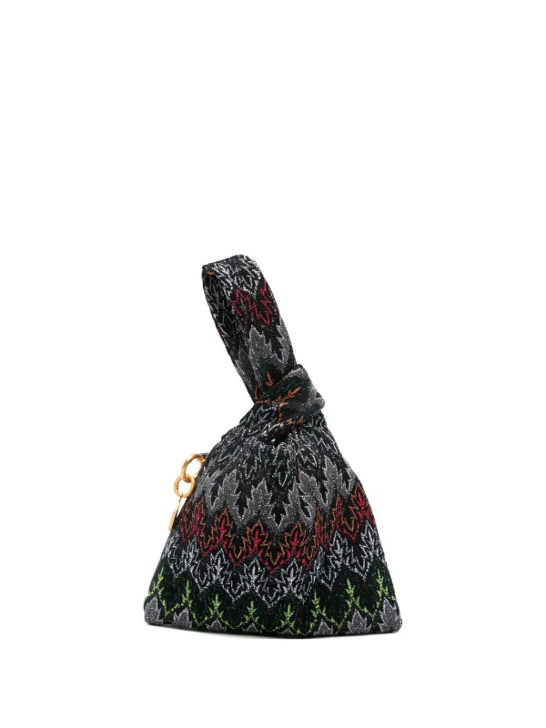 Missoni Raschel Pinetto Lurex Tote Bag in Black