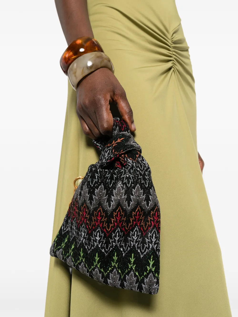 Missoni Raschel Pinetto lurex shopper Zwart
