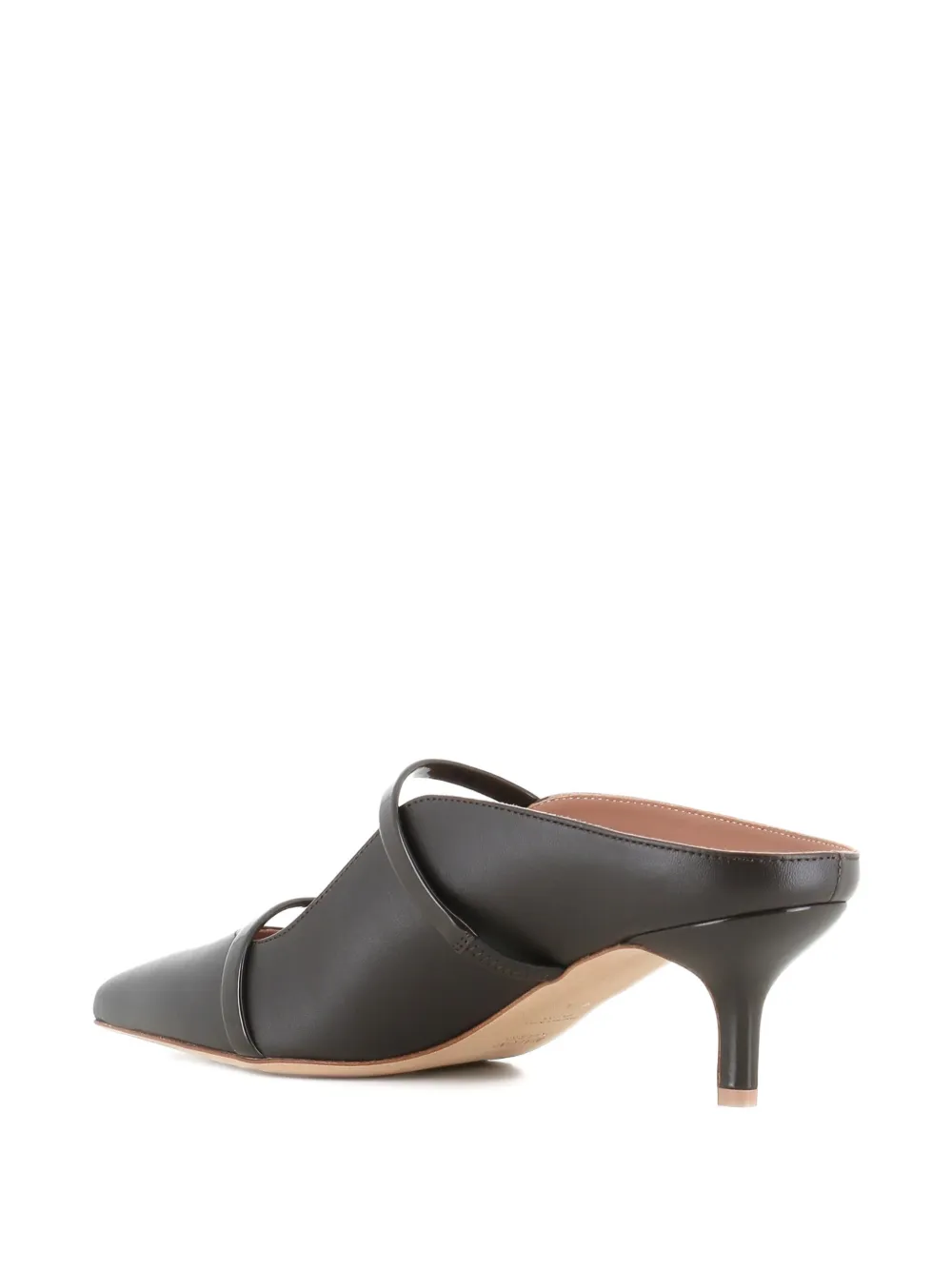 Malone Souliers pointed-toe strap pumps Zwart