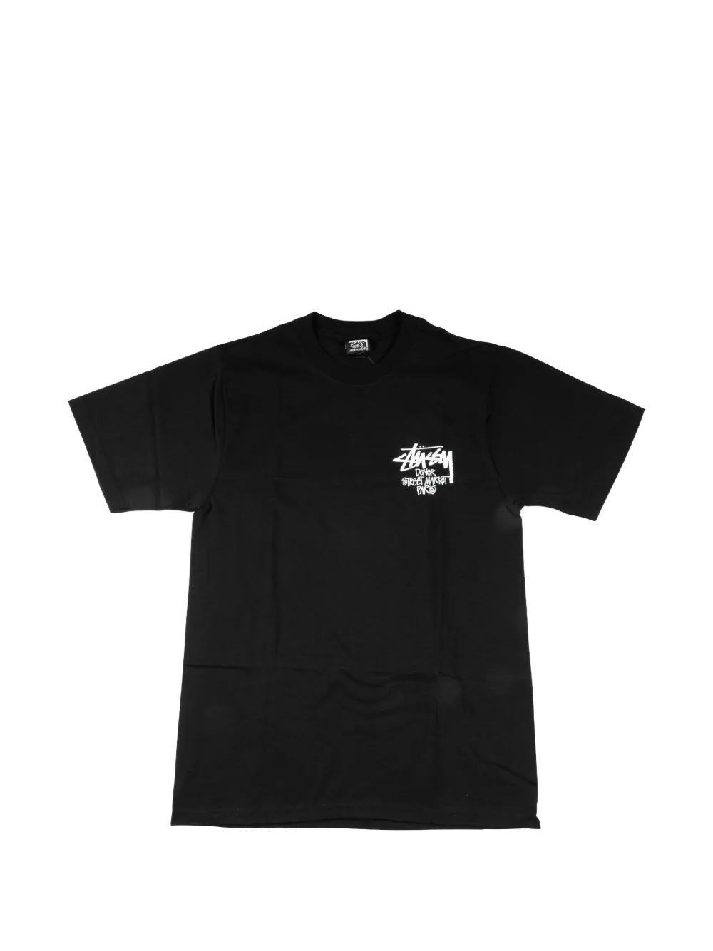 Stüssy T-shirt Paris con stampa - Nero