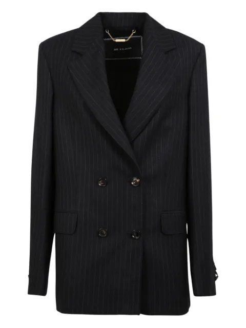 Kiton pinstriped double-breasted blazer
