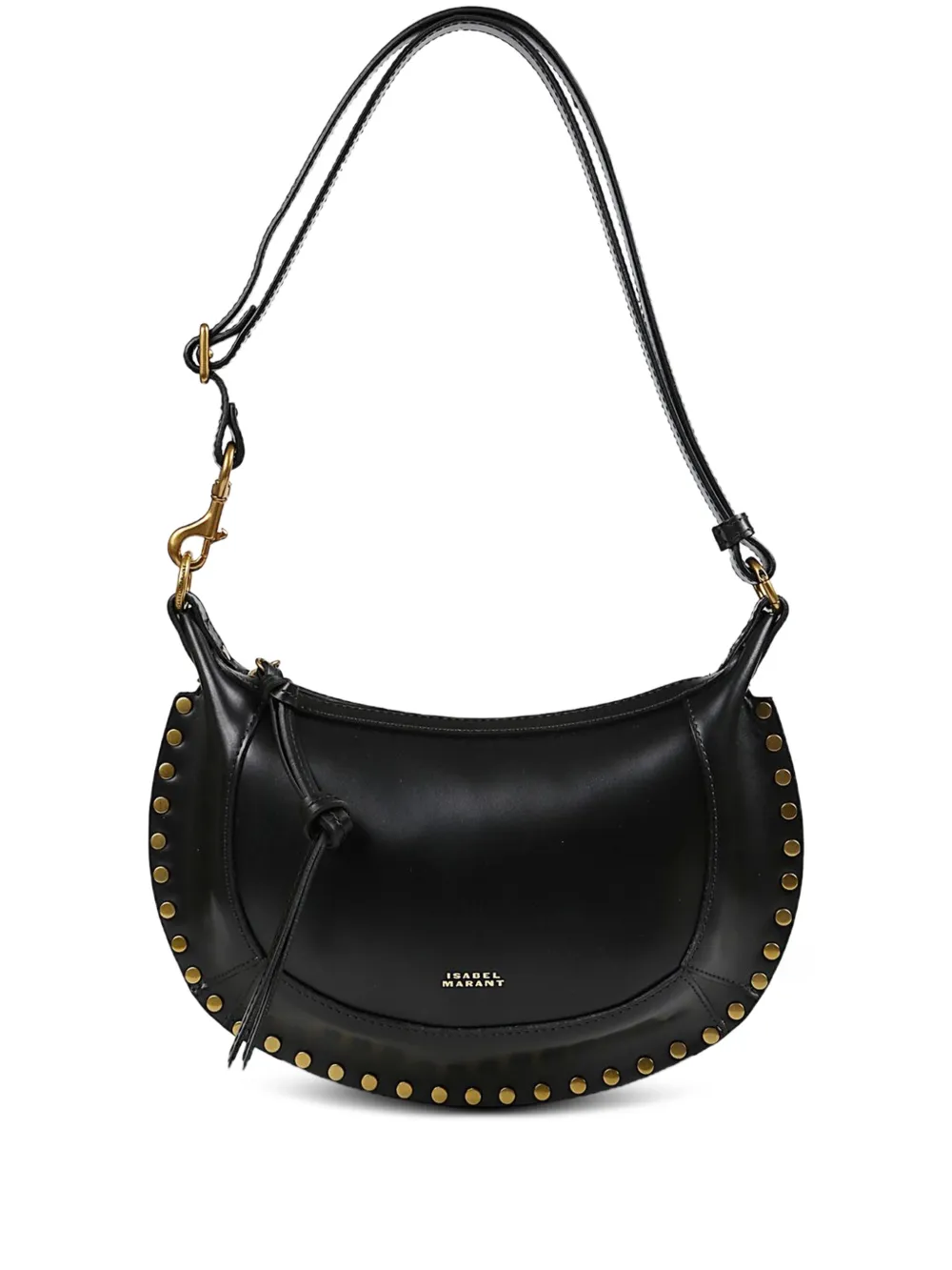 ISABEL MARANT Oskan Moon studded leather shoulder bag - Nero