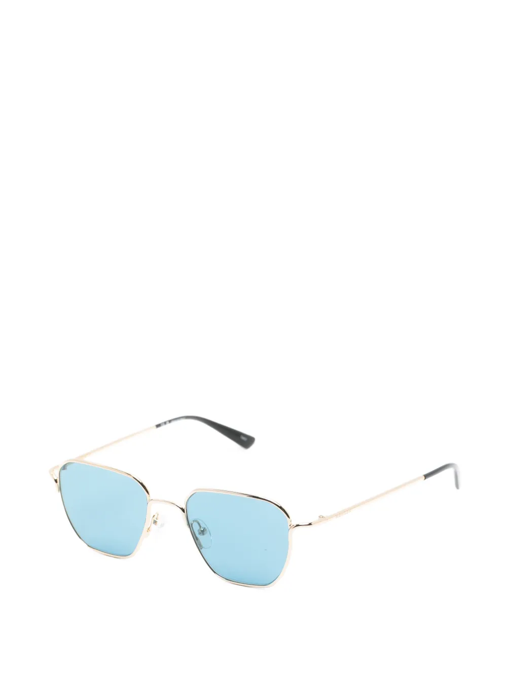 Alexander McQueen Eyewear Zonnebril met geometrisch montuur Goud