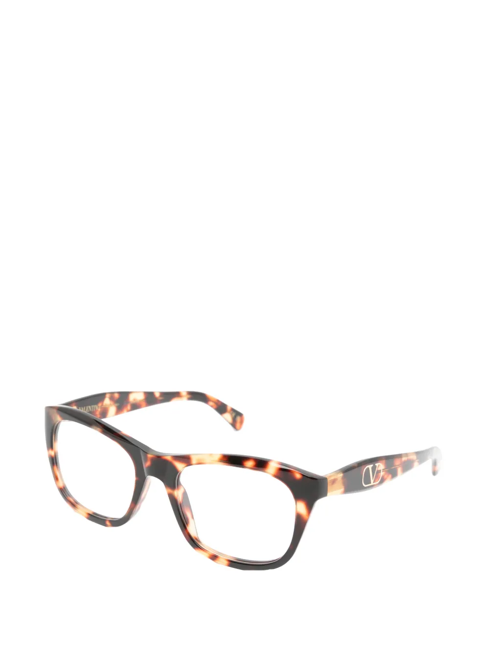 VALENTINO GARAVANI EYEWEAR VLogo Signature bril met rechthoekig montuur Bruin