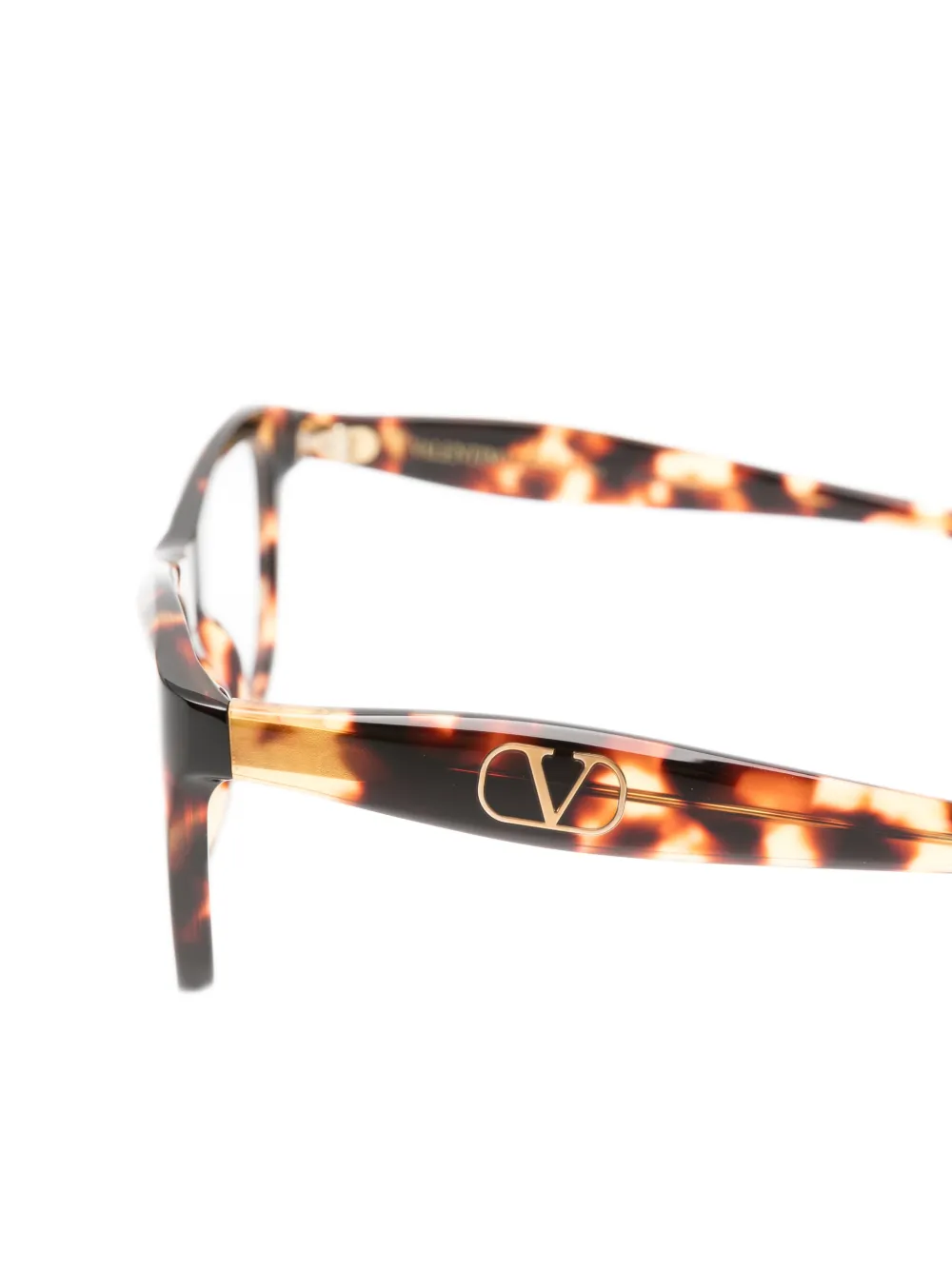 VALENTINO GARAVANI EYEWEAR VLogo Signature bril met rechthoekig montuur Bruin