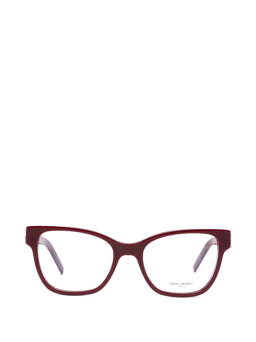 Saint Laurent Eyewear square-frame glasses - Rosso