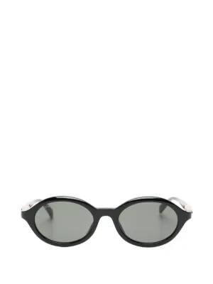 Gucci Eyewear バンブーサングラス | ブラック | FARFETCH JP
