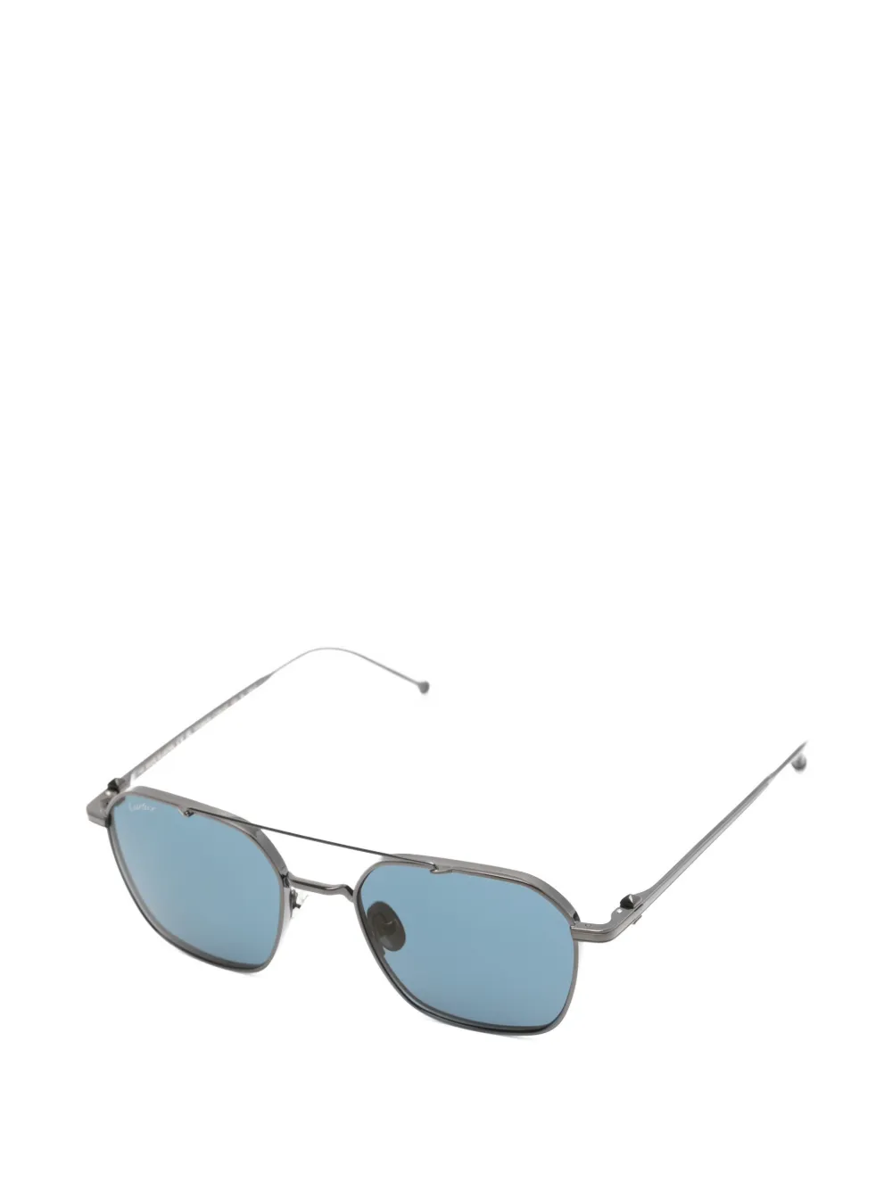 Cartier Eyewear Zonnebril met vierkant montuur Grijs