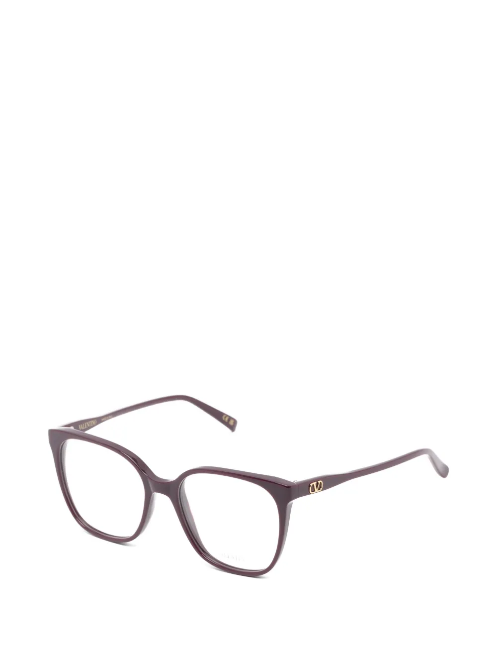VALENTINO GARAVANI EYEWEAR VLogo bril met vierkant montuur Rood