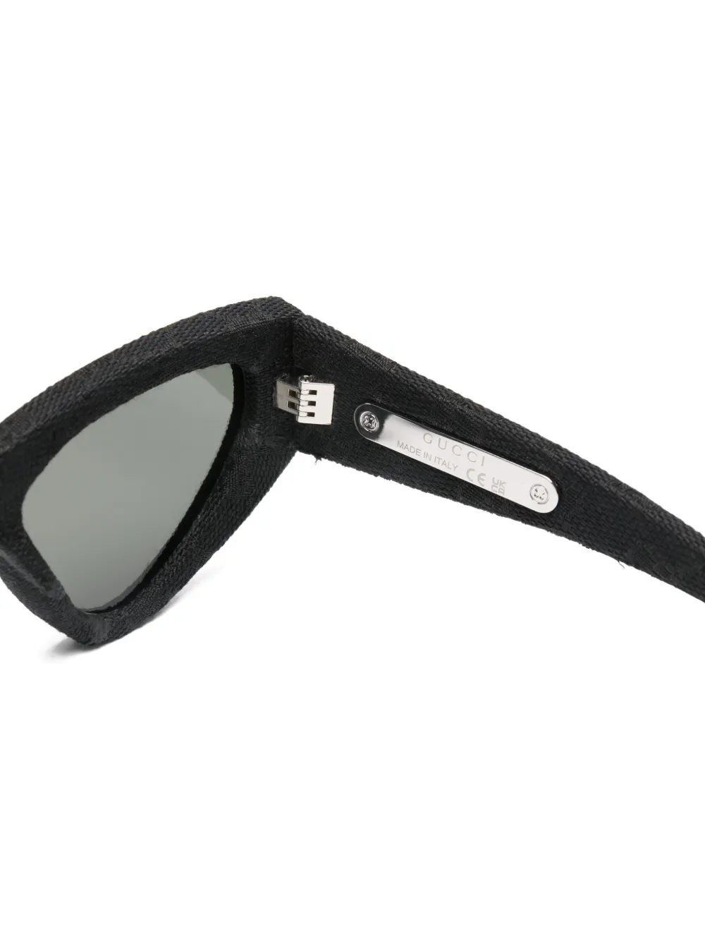 Gucci Eyewear Zonnebril met cat-eye montuur Zwart