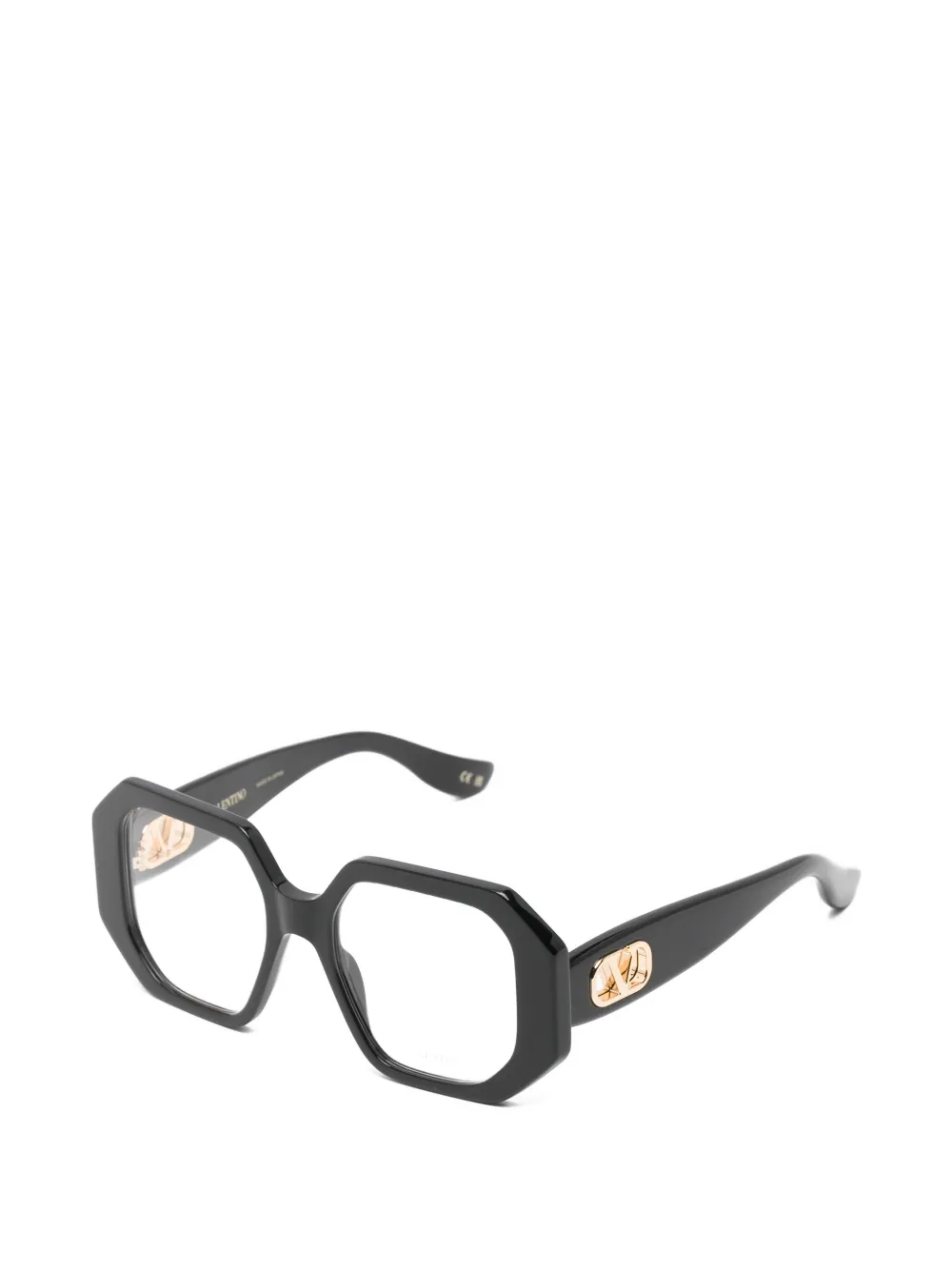 VALENTINO GARAVANI EYEWEAR Bril met geometrisch montuur Zwart