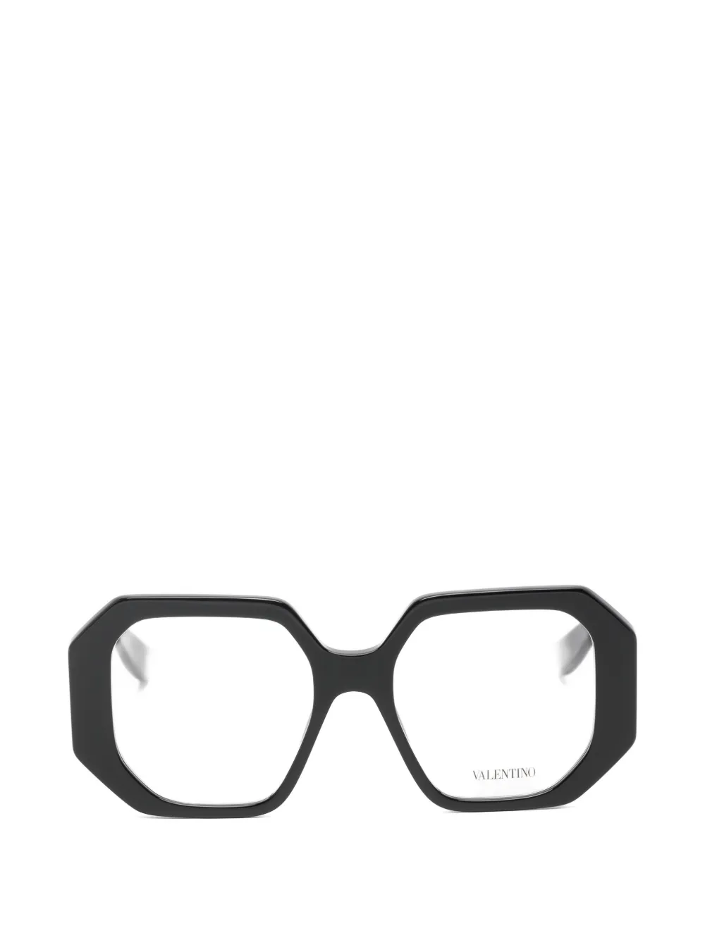VALENTINO GARAVANI EYEWEAR VLogo geometric-frame glasses - Nero