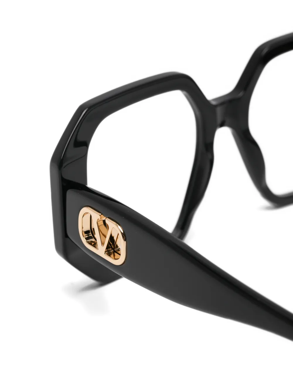 VALENTINO GARAVANI EYEWEAR Bril met geometrisch montuur Zwart