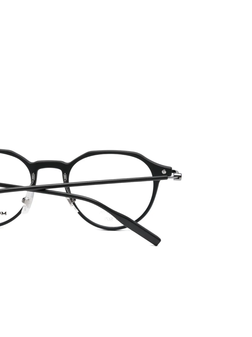 Montblanc Bril met rond montuur Zwart