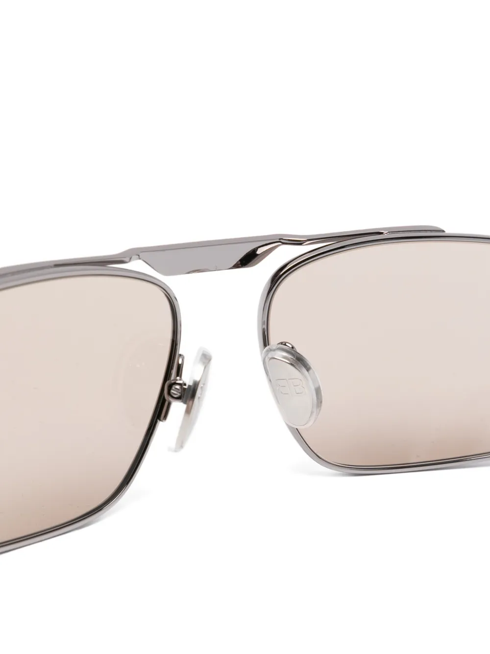 Balenciaga Eyewear Zonnebril met geometrisch montuur Zilver
