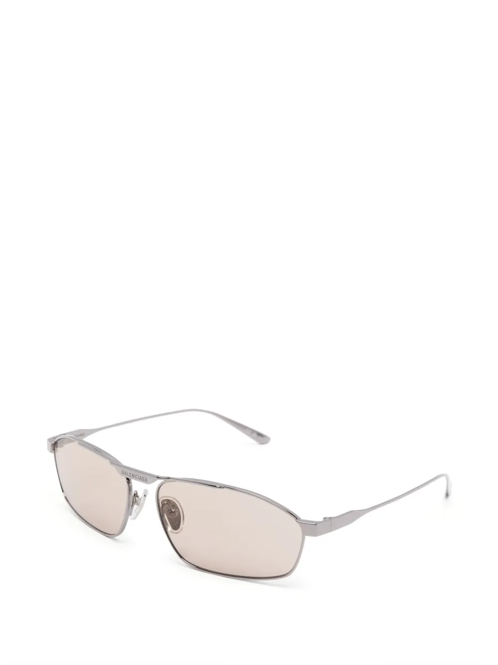 Balenciaga Eyewear Zonnebril met geometrisch montuur Zilver