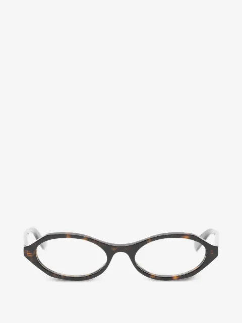 Alexander McQueen Eyewear oval-frame glasses