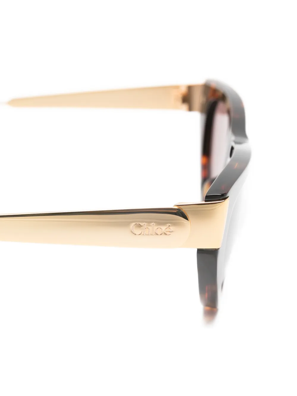  Chloé Eyewear Cat-eye Tortoiseshell-pattern Sunglasses - Brown 