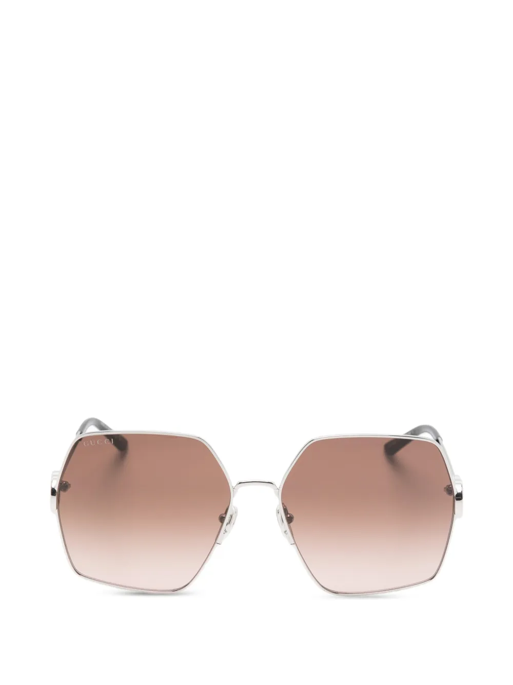 Gucci Eyewear geometric logo sunglasses - Argento