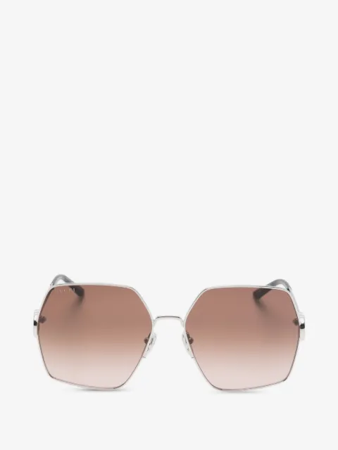 Gucci Eyewear Interlocking G geometric-frame sunglasses