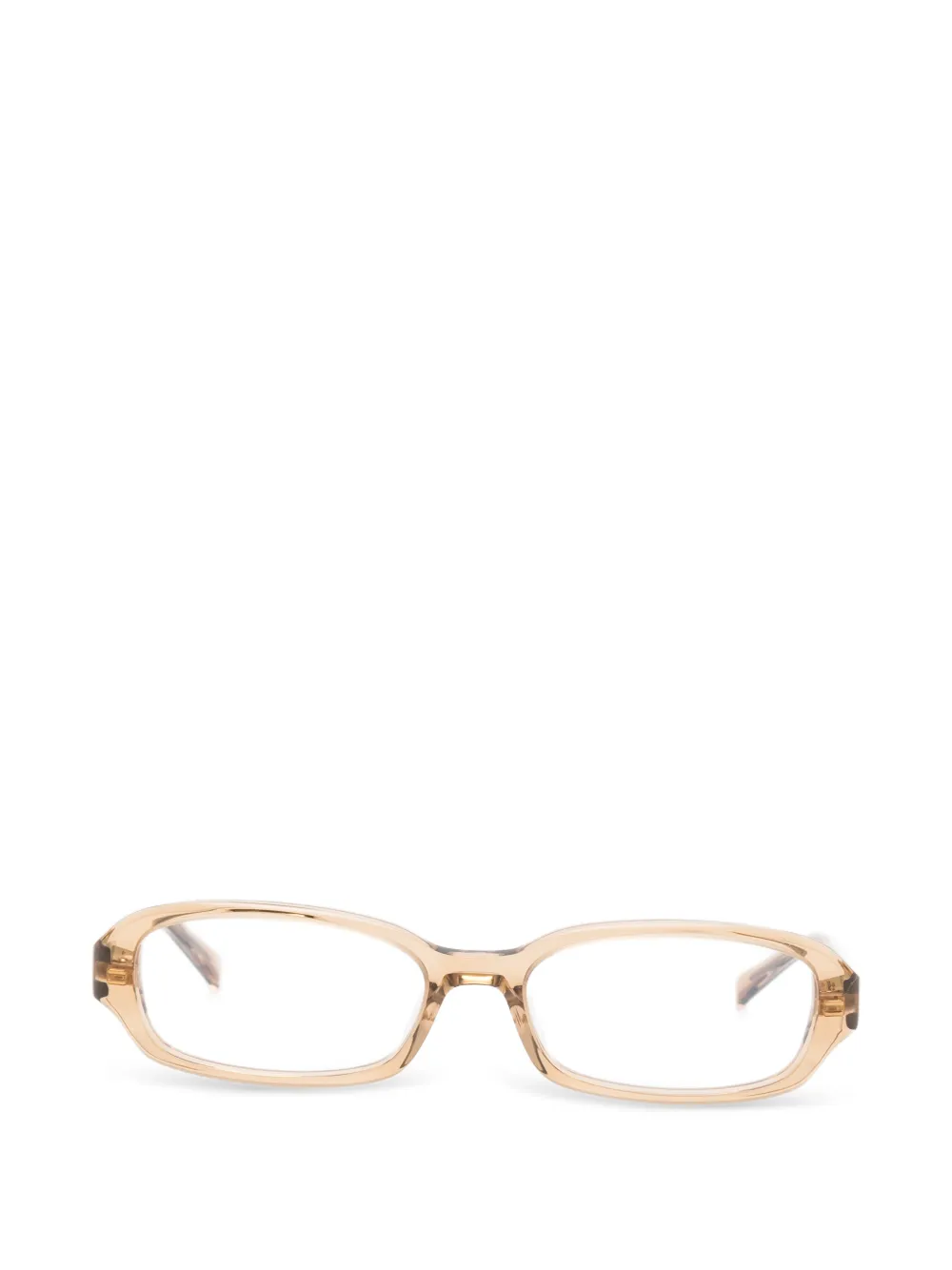 Saint Laurent Eyewear Erin rectangle-frames glasses - Marrone