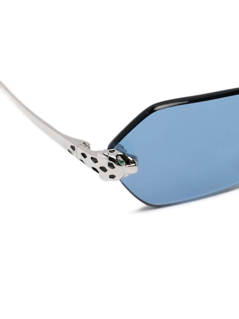 Cartier Eyewear Zonnebril met geometrisch montuur Blauw