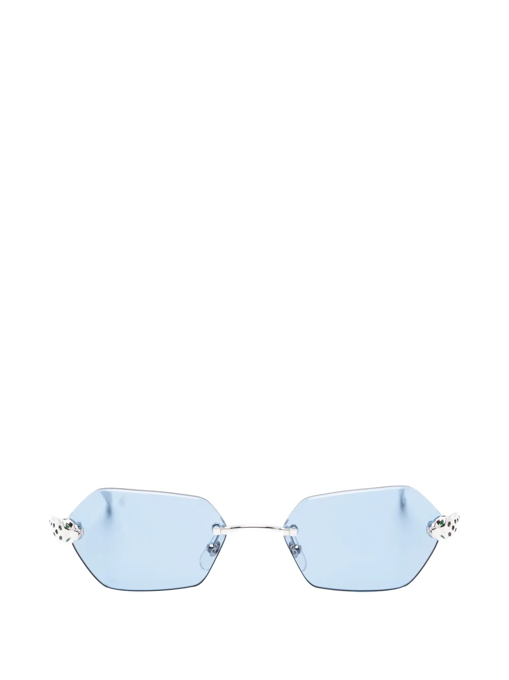Cartier Eyewear geometric-frame sunglasses - Argento