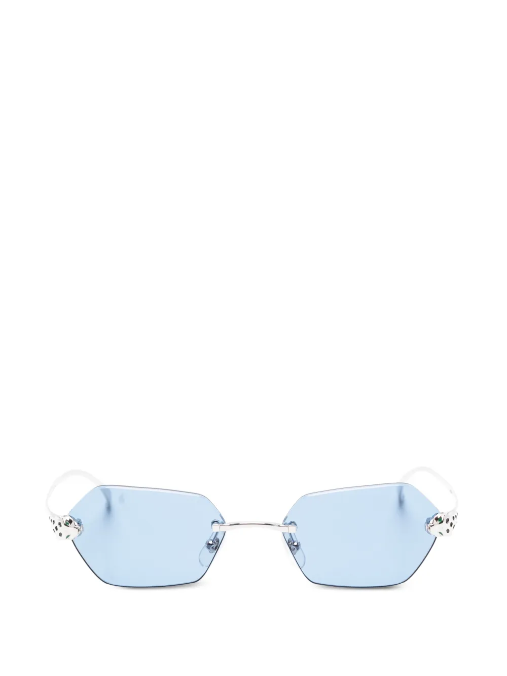 Cartier Eyewear geometric-frame sunglasses - Argento
