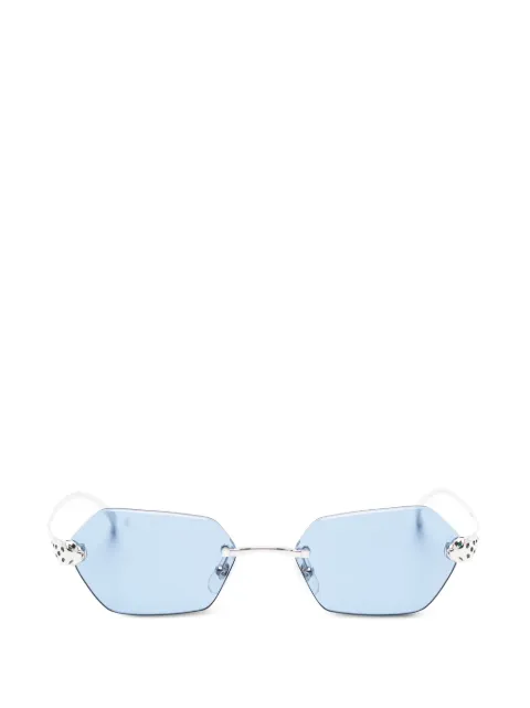 Cartier Eyewear 기하학 프레임 선글라스