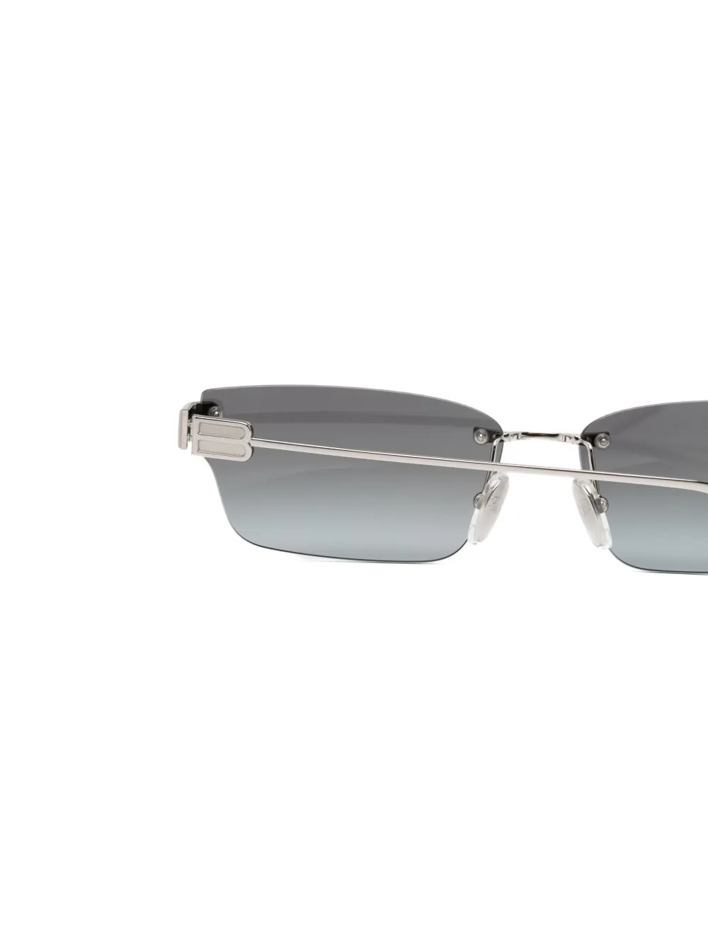 Balenciaga Eyewear BB0487S zonnebril zonder montuur Zilver