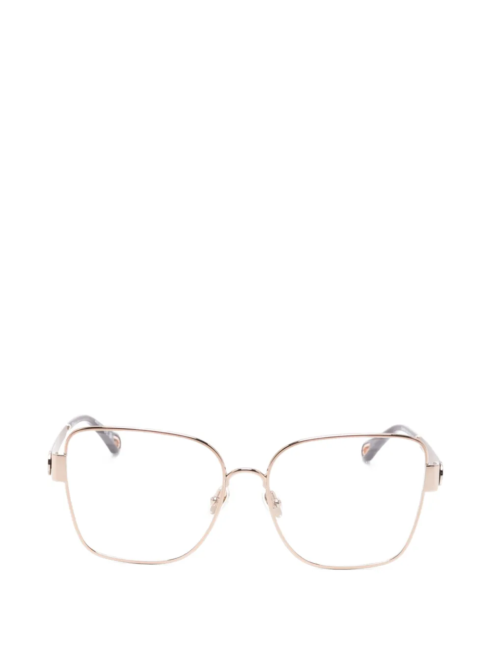 Chloé Eyewear Occhiali con montatura geometrica - Oro