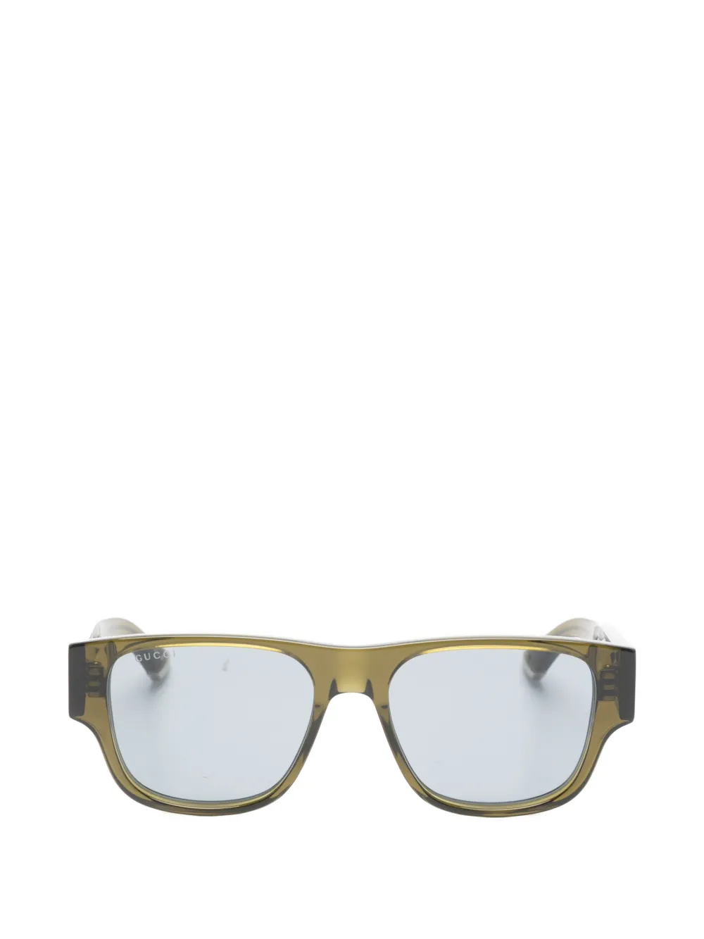 Gucci Eyewear rectangle-frame sunglasses - Verde