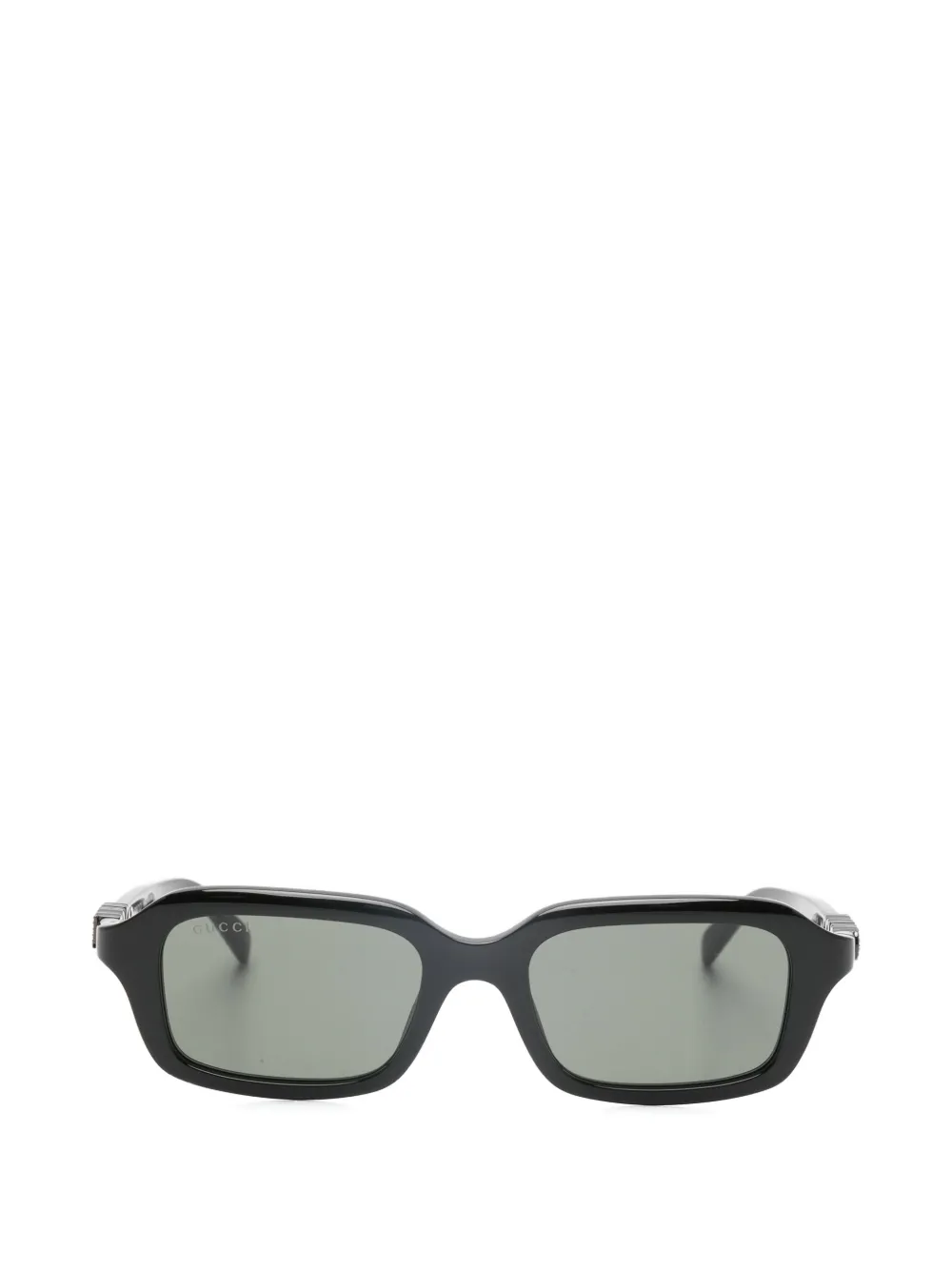 Gucci Eyewear logo rectangle sunglasses - Nero