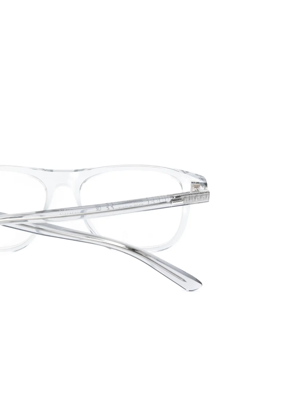 Gucci Eyewear Bril met rechthoekig montuur Grijs