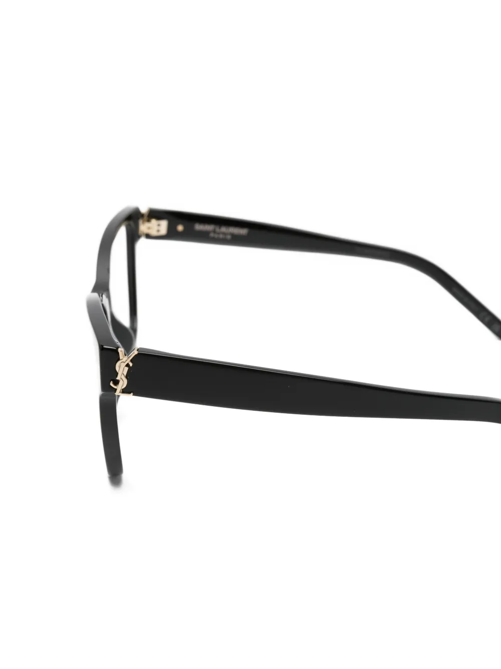 Saint Laurent Eyewear Bril met logodetail Zwart