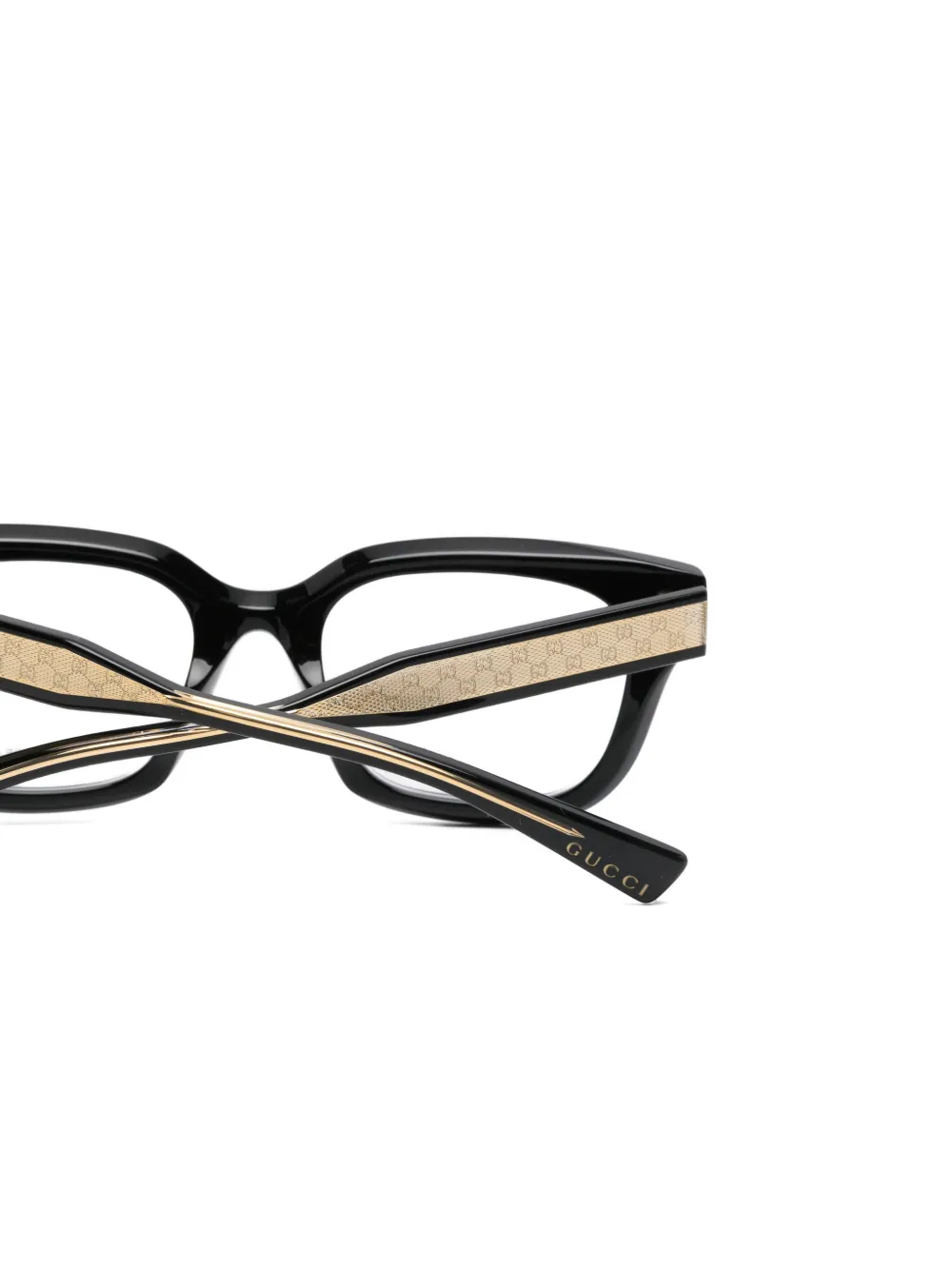  Gucci Eyewear Lunettes De Vue à Monture Carrée - Noir 