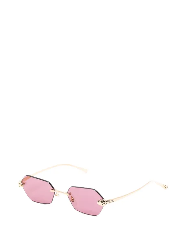 Cartier Eyewear リムレス サングラス | ピンク | FARFETCH JP