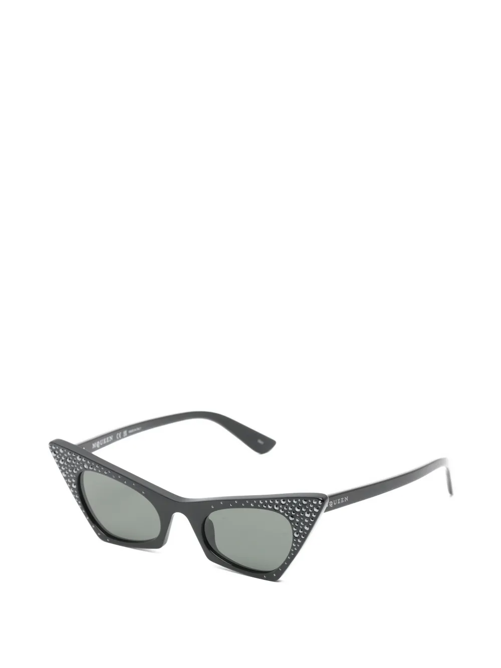 Alexander McQueen Eyewear Zonnebril met cat-eye montuur Zwart