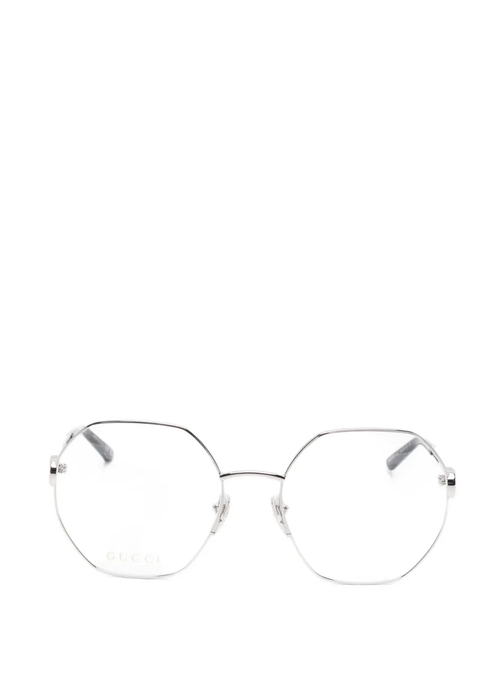Gucci Eyewear geometric-frame glasses - Argento