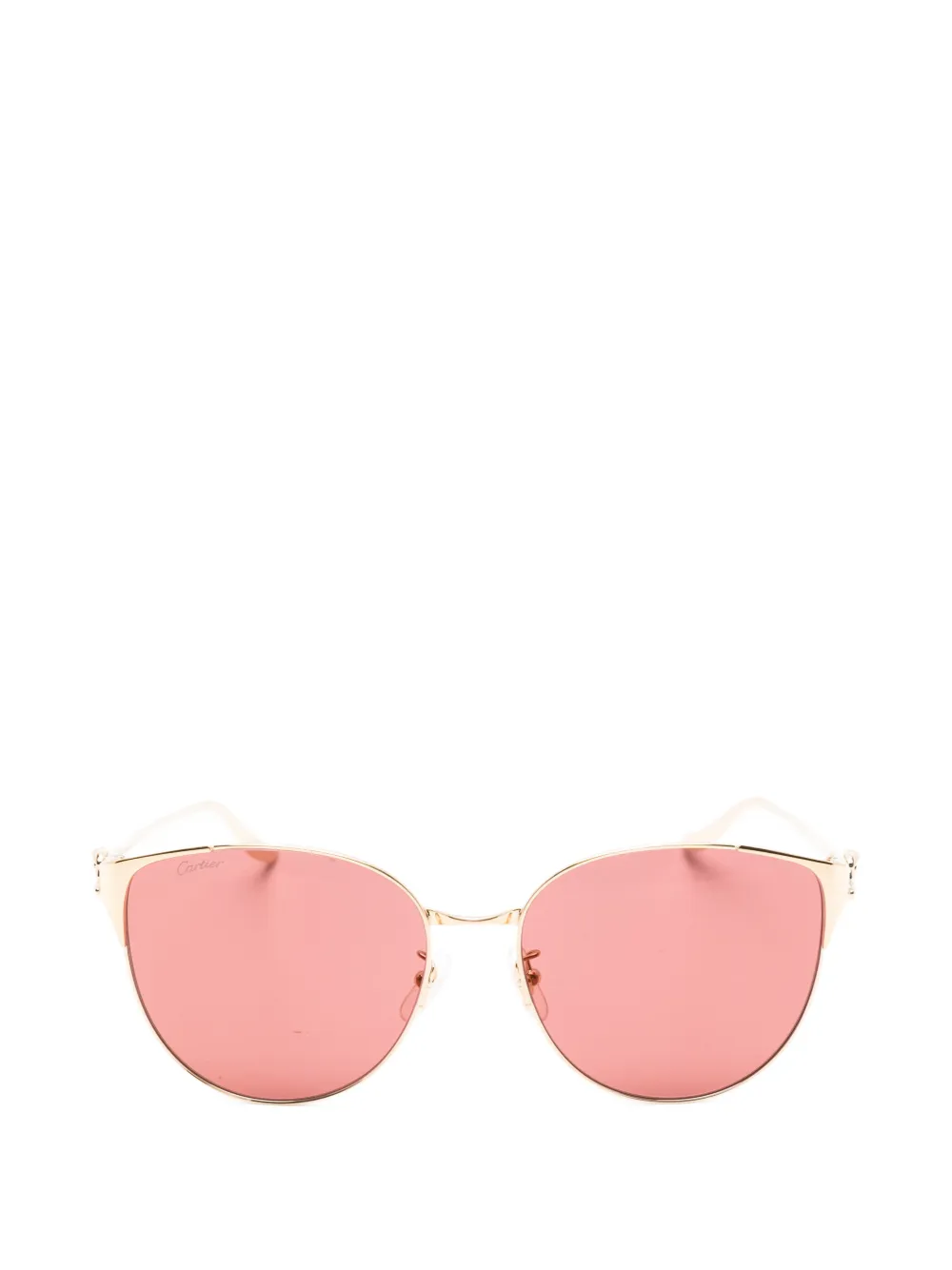 Cartier Eyewear Sonnenbrille mit Cat-Eye-Gestell - Gold