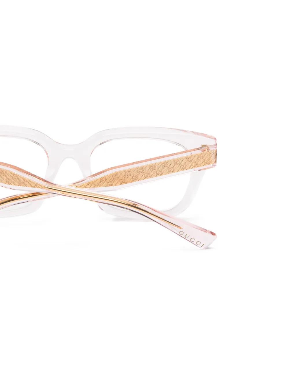  Gucci Eyewear Square-frame Glasses - Pink 