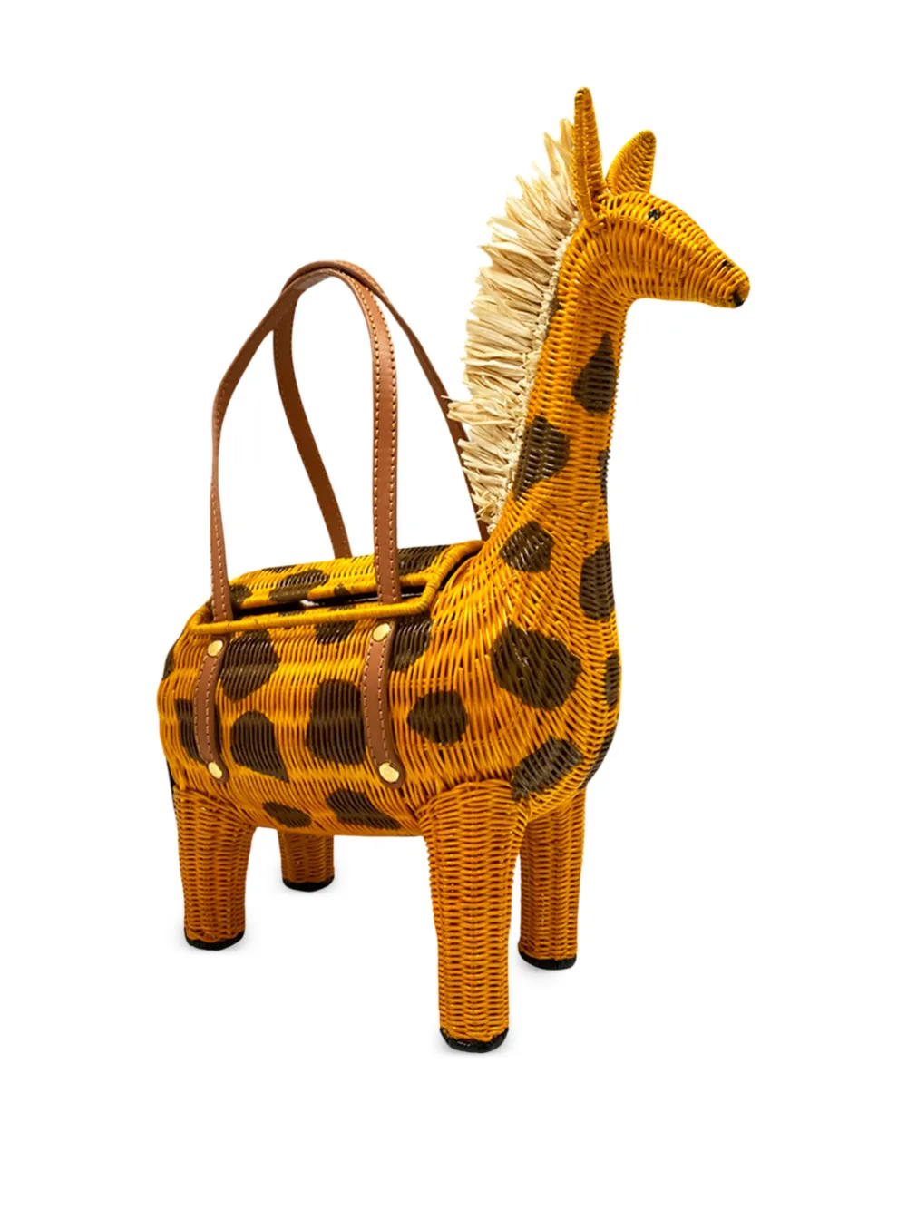 SERPUI Jason Giraffe cross tote bag - Geel