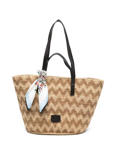 Missoni tote con motivo en zigzag