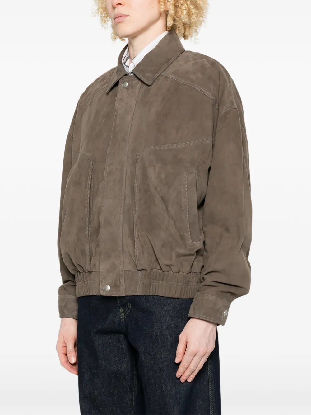  Arma Frederica Bomber Leather Jacket - Brown 