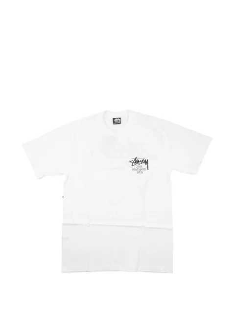 Stüssy playera manga corta con cuello redondo