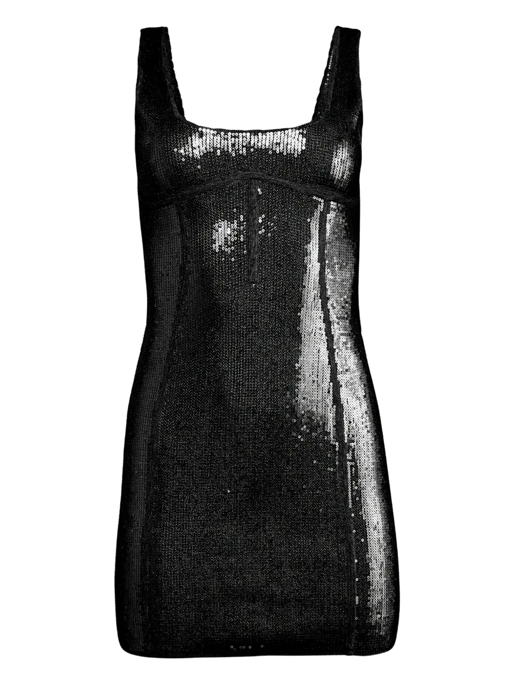 Fleur Du Mal sequin knit mini dress - Nero