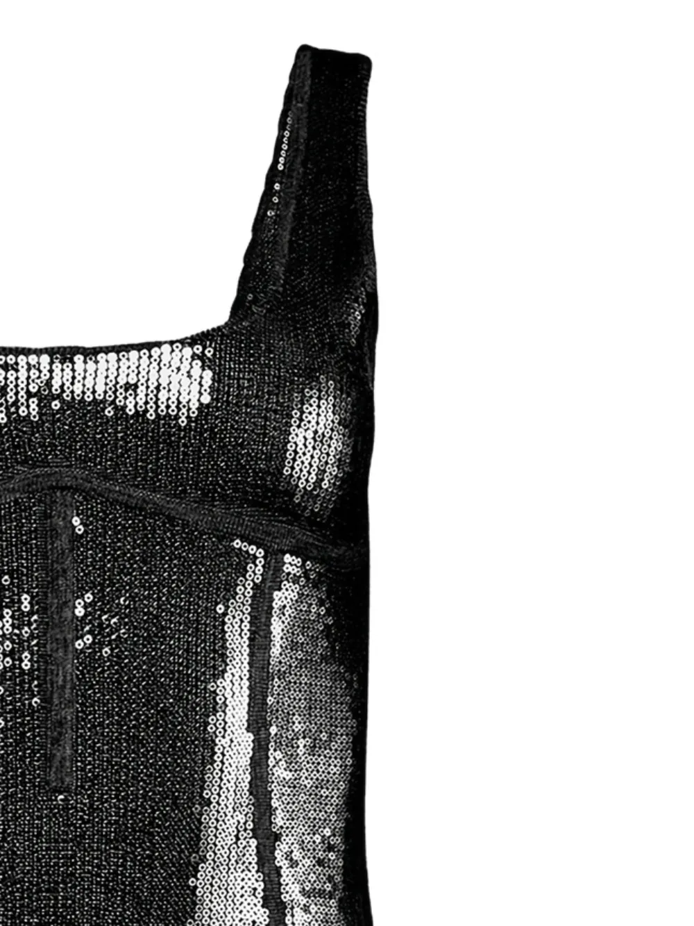 Fleur Du Mal sequin knit mini dress - Zwart